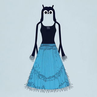 Floriglacier style, Midjourney V6.1: haute-couture fashion outfit