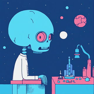 Floriglacier style, Midjourney V6.1: editorial illustration for popular scientific magazine cover