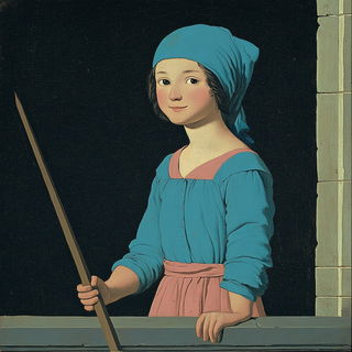 Floriglacier style, Midjourney V6.1: classical 18th-century oil painting