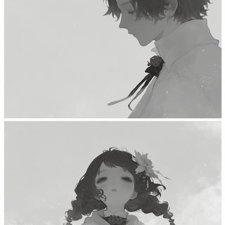 Adventureblock style, Midjourney V6.1: black-and-white manga comic strip