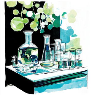 Teal Monumentalia style, Midjourney V6.1: editorial illustration for popular scientific magazine cover