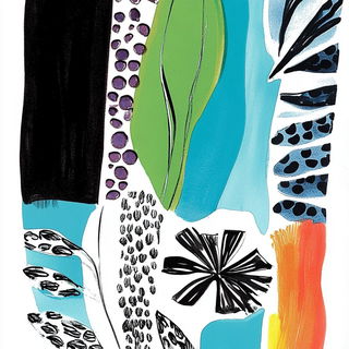Teal Monumentalia style, Midjourney V6.1: creative pattern composition