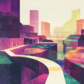 Port Caldera style, Midjourney V6.1: megacity with futuristic bioarchitecture