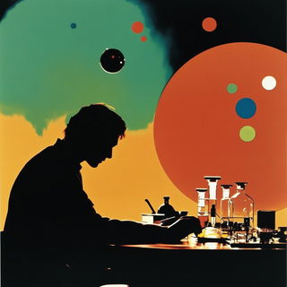 Brocaturne style, Midjourney V6.1: editorial illustration for popular scientific magazine cover