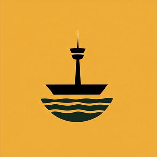 Brocaturne style, Midjourney V6.1: bold minimalist logo design for Istanbul city municipal services