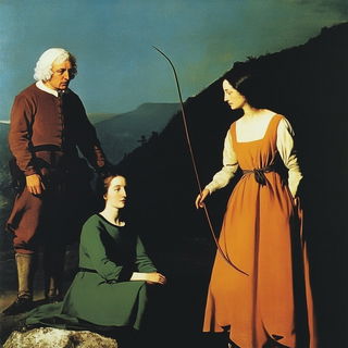 Brocaturne style, Midjourney V6.1: classical 18th-century oil painting