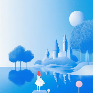 Facadefolk style, Midjourney V6.1: retro fairy-tale illustration