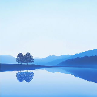 Facadefolk style, Midjourney V6.1: realistic landscape photograph of quiet dawn