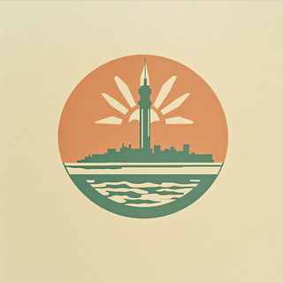 Cairnstroke style, Midjourney V6.1: bold minimalist logo design for Istanbul city municipal services