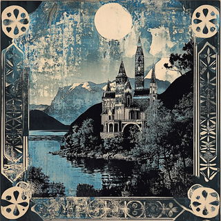Quartzward style, Midjourney V6.1: retro fairy-tale illustration