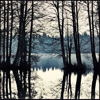Quartzward style, Midjourney V6.1: realistic landscape photograph of quiet dawn