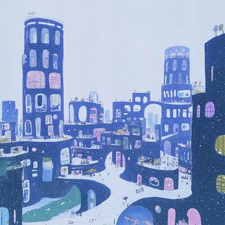 Textilume style, Midjourney V6.1: megacity with futuristic bioarchitecture