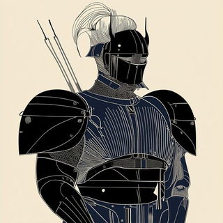 Tyrannosaur Marquetry style, Midjourney V6.1: concept art character design of retropunk steam knight