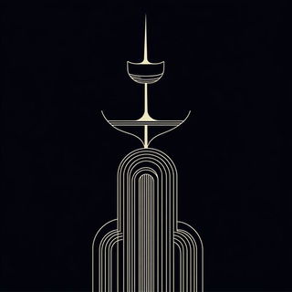 Tyrannosaur Marquetry style, Midjourney V6.1: bold minimalist logo design for Istanbul city municipal services