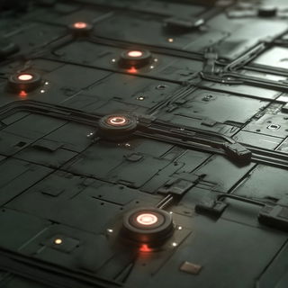 Circulus Flora style, Midjourney V6.1: technical infrastructure blueprint schematics