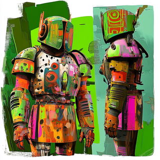Cliffballad style, Midjourney V6.1: concept art character design of retropunk steam knight