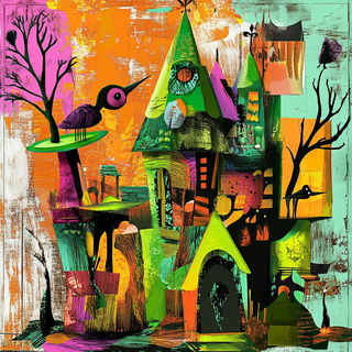Cliffballad style, Midjourney V6.1: retro fairy-tale illustration