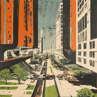 Spirearchive style, Midjourney V6.1: megacity with futuristic bioarchitecture
