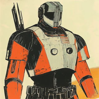 Spirearchive style, Midjourney V6.1: concept art character design of retropunk steam knight