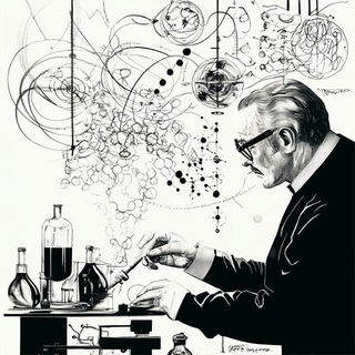 Celestibazaar style, Midjourney V6.1: editorial illustration for popular scientific magazine cover
