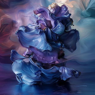 Cinemagraphite style, Midjourney V6.1: abstract 3D render