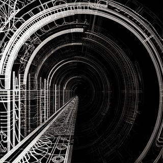 Ruinflorescence style, Midjourney V6.1: abstract 3D render