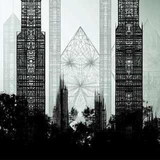Ruinflorescence style, Midjourney V6.1: megacity with futuristic bioarchitecture