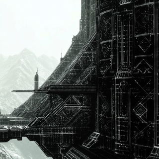 Ruinflorescence style, Midjourney V6.1: cinematic shot from sci-fi movie