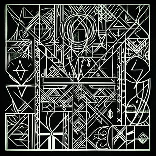 Ruinflorescence style, Midjourney V6.1: typographic composition with large letters