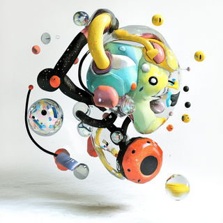 Chromorail style, Midjourney V6.1: abstract 3D render