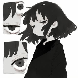 Chromorail style, Midjourney V6.1: black-and-white manga comic strip