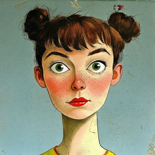 Chromorail style, Midjourney V6.1: photographic portrait of female protagonist
