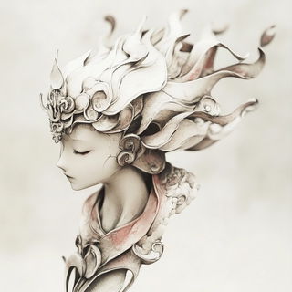 Baroque Balloonism style, Midjourney V6.1: abstract 3D render
