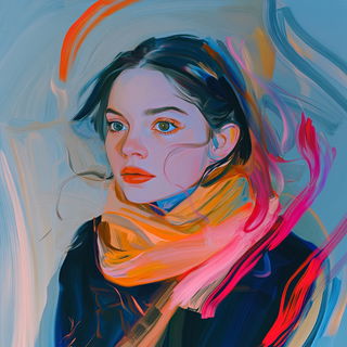 Bleachrock style, Midjourney V6.1: photographic portrait of female protagonist