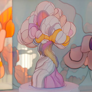 Inkocopy style, Midjourney V6.1: abstract 3D render