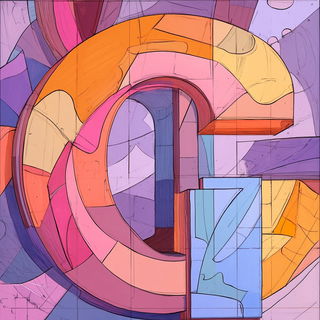 Inkocopy style, Midjourney V6.1: typographic composition with large letters