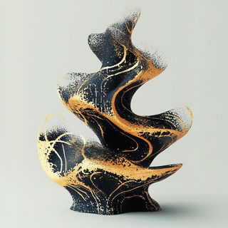 Stratocircuit style, Midjourney V6.1: abstract 3D render
