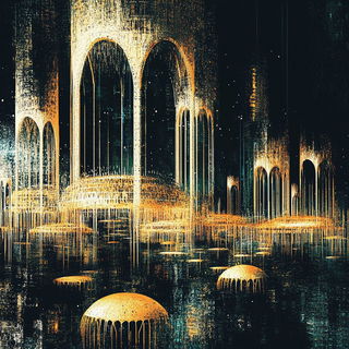 Stratocircuit style, Midjourney V6.1: megacity with futuristic bioarchitecture