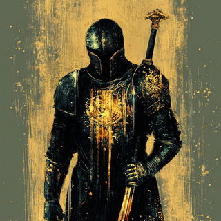 Stratocircuit style, Midjourney V6.1: concept art character design of retropunk steam knight