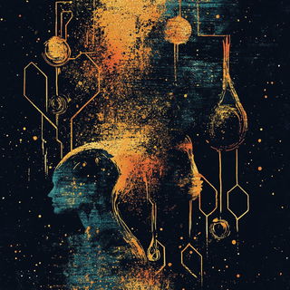 Stratocircuit style, Midjourney V6.1: editorial illustration for popular scientific magazine cover