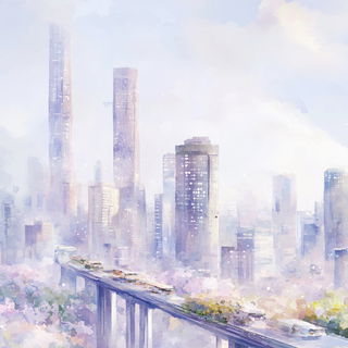 Peregrine Inkways style, Midjourney V6.1: megacity with futuristic bioarchitecture
