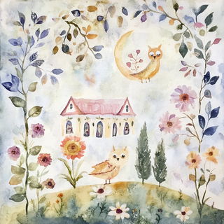 Peregrine Inkways style, Midjourney V6.1: traditional folk art