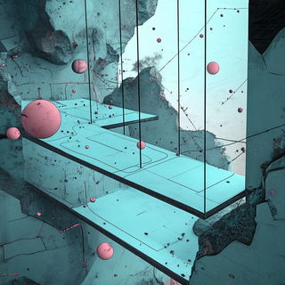 Cloudengine Grandeur style, Midjourney V6.1: abstract 3D render