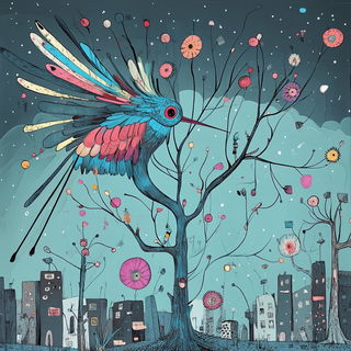 Cloudengine Grandeur style, Midjourney V6.1: traditional folk art