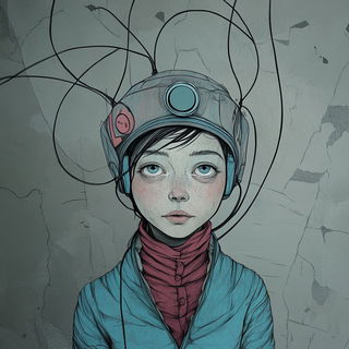 Cloudengine Grandeur style, Midjourney V6.1: photographic portrait of female protagonist