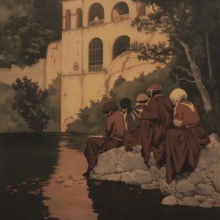 Cloudtrail Cosmography style, Midjourney V6.1: classical 18th-century oil painting