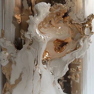 Prismarchipelago style, Midjourney V6.1: abstract 3D render