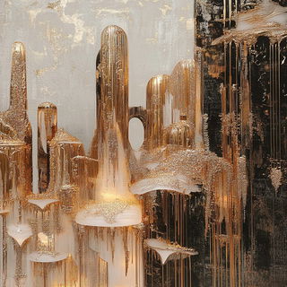 Prismarchipelago style, Midjourney V6.1: megacity with futuristic bioarchitecture