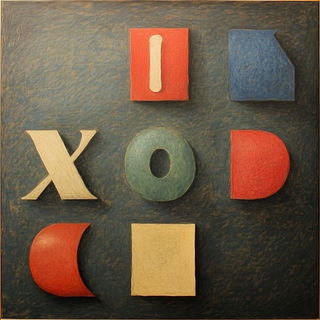 Inksplice Collage style, Midjourney V6.1: typographic composition with large letters