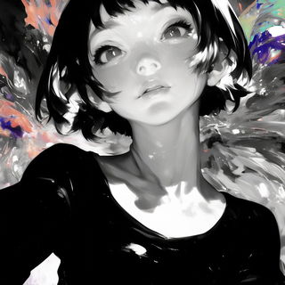 Odonatacubism style, Midjourney V6.1: black-and-white manga comic strip